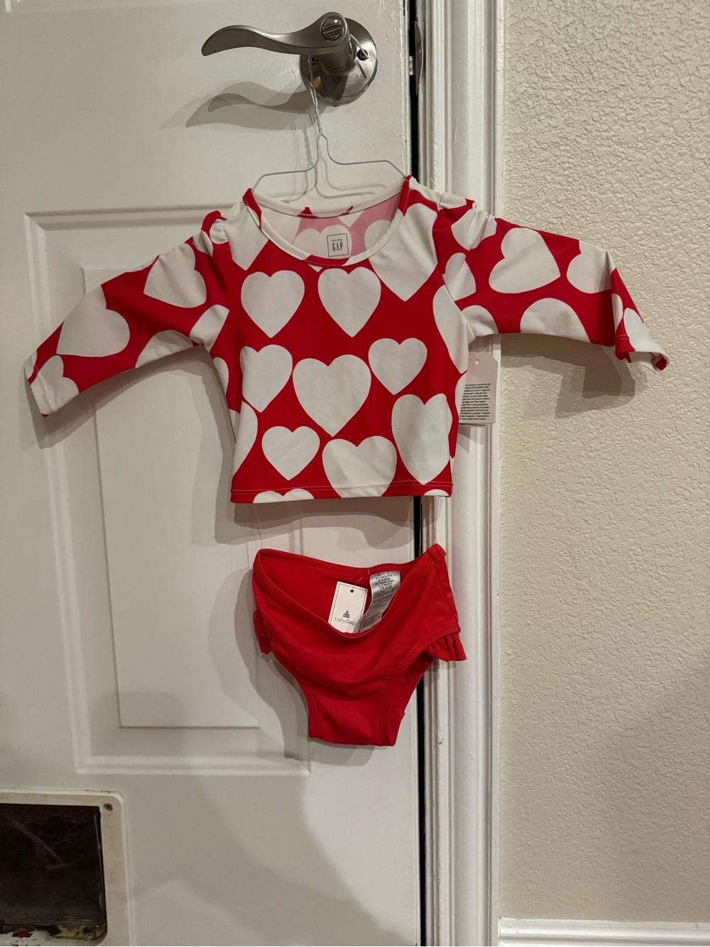babyGap matching two-piece rash guard swimsuit